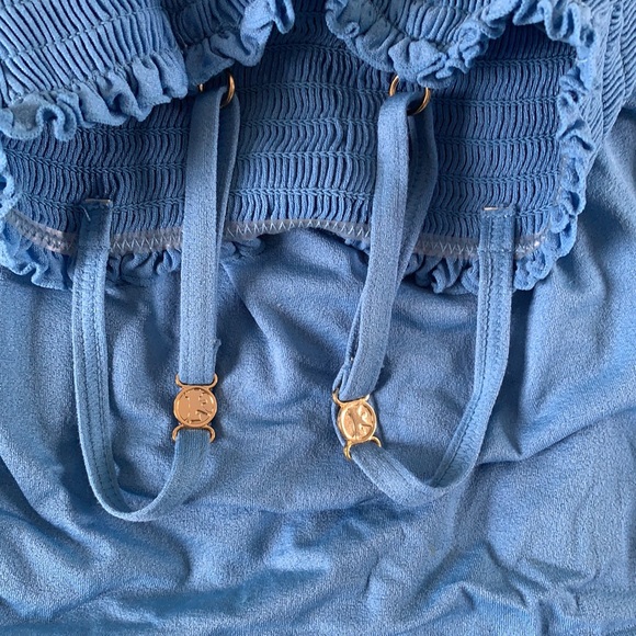 Juicy Couture Girls Beach Baby Blue Swim Coverup - Picture 4 of 4